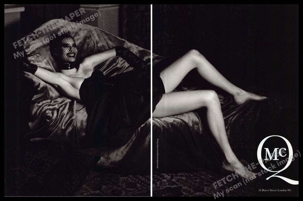 Alexander McQueen 2010s Print Advertisement (2 page) 2013 Legs Net Face Covering