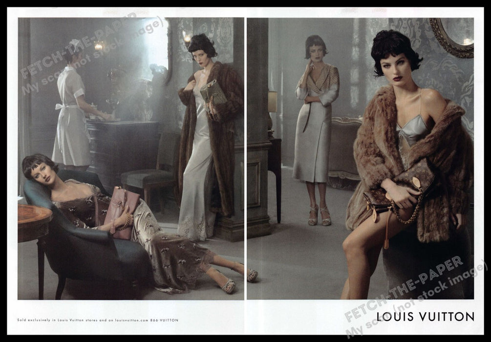Louis Vuitton 2010s Print Advertisement (2 page) 2013 Restroom Lounge Legs