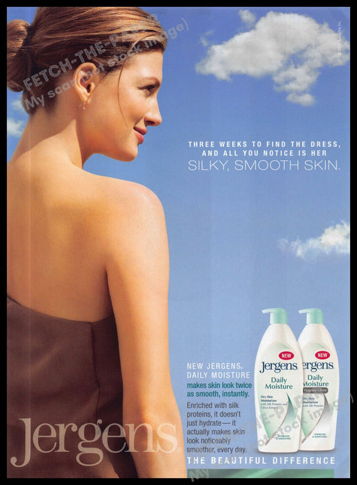 Jergens 2010s Magazine Print Advertisement 2013 Skin Sunlight Silky Smooth