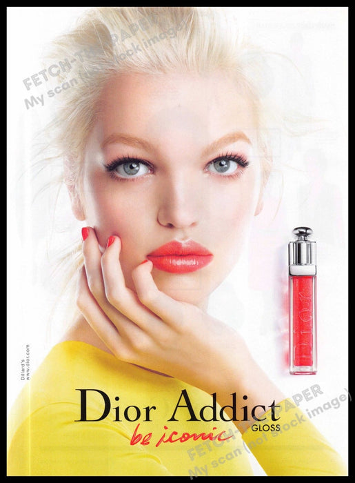 Dior Addict 2010s Magazine Print Advertisement 2013 "be iconic"(Not the product)