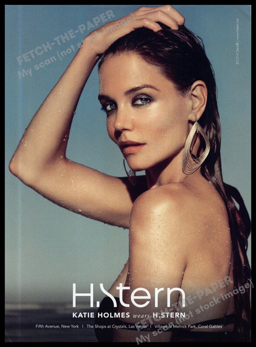 H. Stern 2010s Magazine Print Advertisement 2013 Katie Holmes Water Sexy