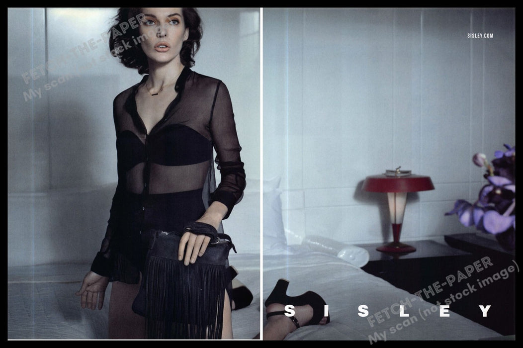 Sisley 2010s Print Advertisement (2 page) 2013 Leg Bed Fashion Going Out