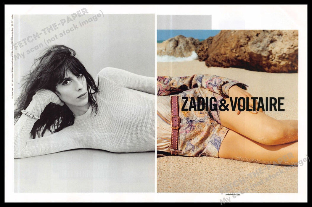 Zadig & Voltaire 2010s Print Ad (2 page) 2013 Legs Black & White vs Color