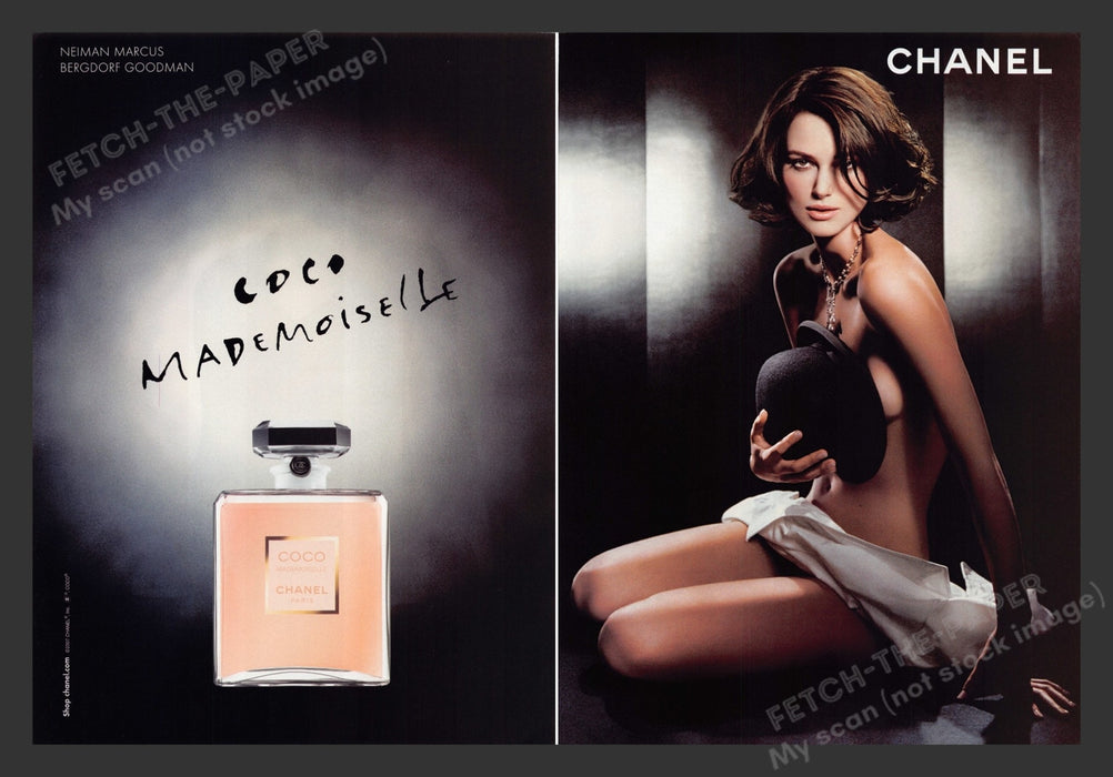 Coco Mademoiselle Keira Knightley 2007 Print Ad (2 pg) (See Description)