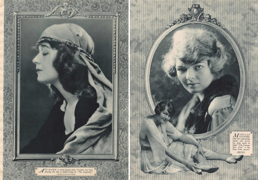 1920s Ann Mason & Margalo Gilmore Performers Print Advertisements Ad 1920