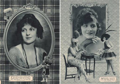 1920s Tessa Kosta & Margaret Falconer Performers Print Advertisements Ad 1920