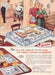 1940s Simtex Cloths and Matkins "Willow" Linens Print Advertisement Ad 1949