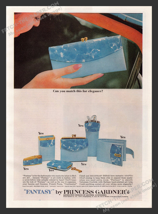 1960s "Fantasy" by Princess Gardner Organizers Print Advertisement Ad 1965