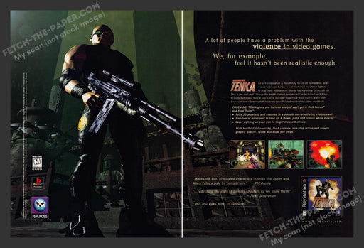 1990s Codename: Tenka Video Game Advertisement (2 pages) 1997