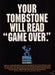 1995 Print Advertisement Sega Channel "Game Over" Tombstone A539 Fetch-the-Paper