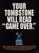 1995 Print Advertisement Sega Channel "Game Over" Tombstone A539 Fetch-the-Paper