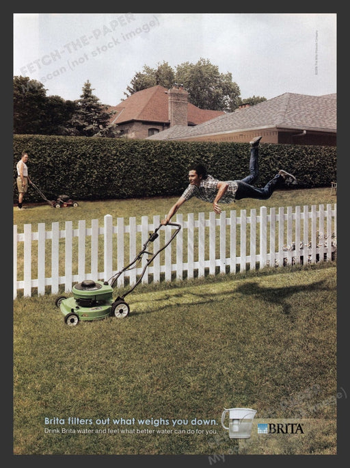 2000s Brita Water Doesn't Weigh You Down Print Advertisement Ad 2006