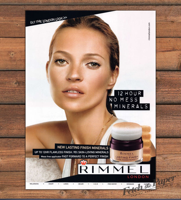 Rimmel London Kate Moss Lasting Finish Mineral Foundation Print Ad 2008 2000s