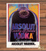 Absolut Warhol Vodka 1980s Print Advertisement Ad 1987