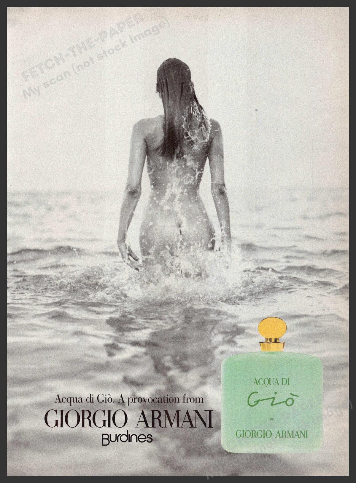 Original 1995 Acqua di Gio Giorgio Armani Print Ad — Fetch-the-Paper