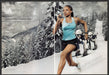 Adidas 2000s Print Advertisement (2pg centerfold) 2005 Running Climacool Snow Fetch-the-Paper