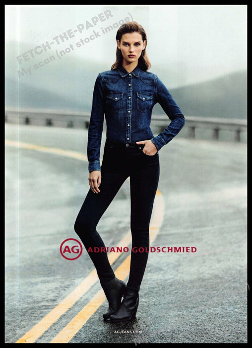 Adriano Goldschmied 2010s Magazine Print Ad 2013 Roadway Jeans Attitude