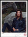 AG Jeans 2010s Magazine Print Ad 2015 Daria Werbowy Leaning Against Rock AG Jeans