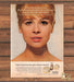 Almay Hypo-Allergenic Makeup Veil Model Beauty Science Print Ad 1966 1960s