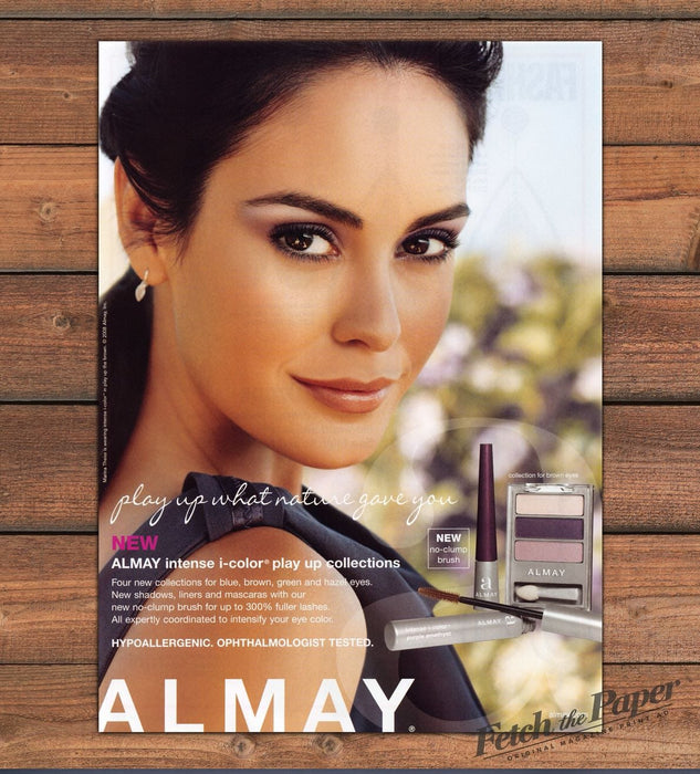 Almay Intense i-Color Marina Theiss Makeup Print Ad 2008 2000s