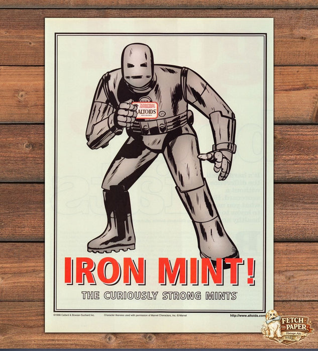 Altoids "Iron Mint!"  2000s Print Advertisement Ad 2000