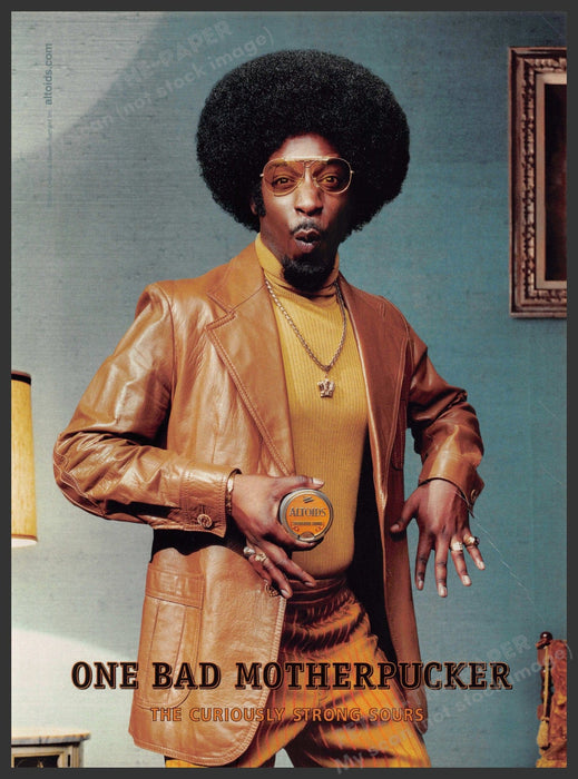 Altoids "One Bad Motherpucker" 2000s Print Advertisement 2004 Sours Fetch-the-Paper