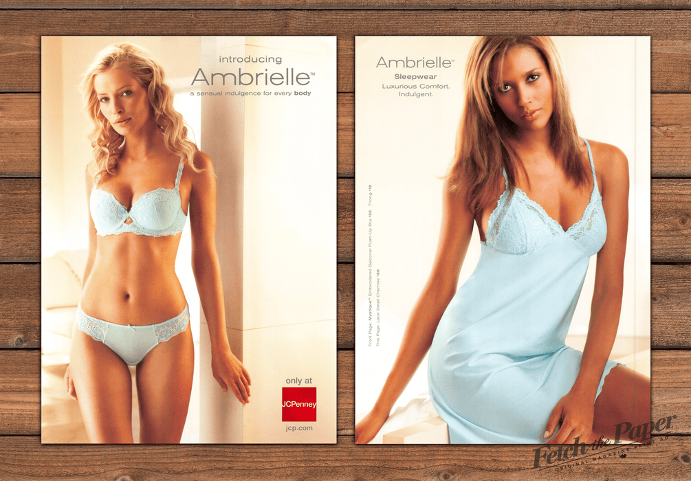 Ambrielle Lingerie Mystique Sleepwear 1 Page (Front/Back) Print Ad 2007 2000s