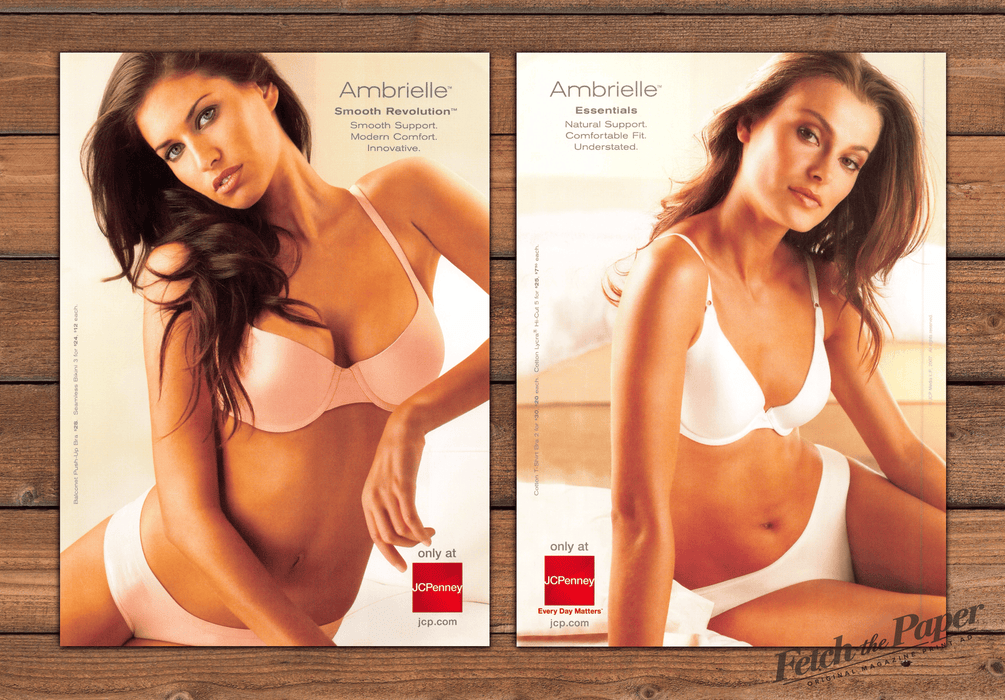 Ambrielle Lingerie Smooth Revolution 1 Page (Front/Back) Print Ad 2007 2000s