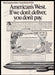 American Airlines Tour Warranty 1970s Magazine Print Ad 1976 West American Airlines