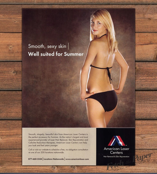 American Laser Centers Beach Body Beauty Print Ad 2008 2000s