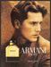 Armani Cologne for Men Sepia Older Looking 1990s Photo Print Ad 1990 Fetch-the-Paper