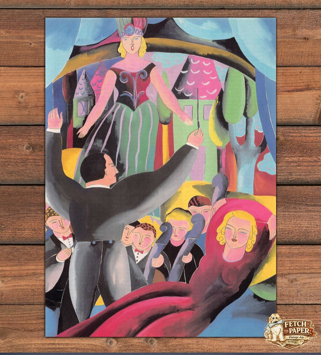 Artist Karen Barbour Self-Delusion Opera Magazine Illustration 1991 1990s