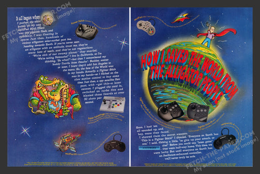 Asciiware Enhanced Controller Video Game 1990s Print Advertisement 2 Pg Ad 1993