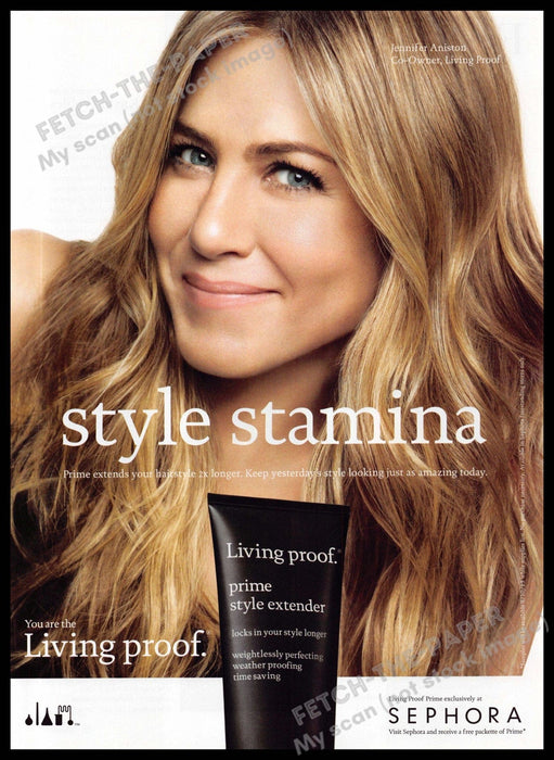 Aveeno 2010s Magazine Print Ad 2013 Jennifer Aniston "healthier skin" Aveeno