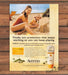 Aveeno Active Naturals Sunblock SPF 55 Mom Child Beach Print Ad 2007 2000s