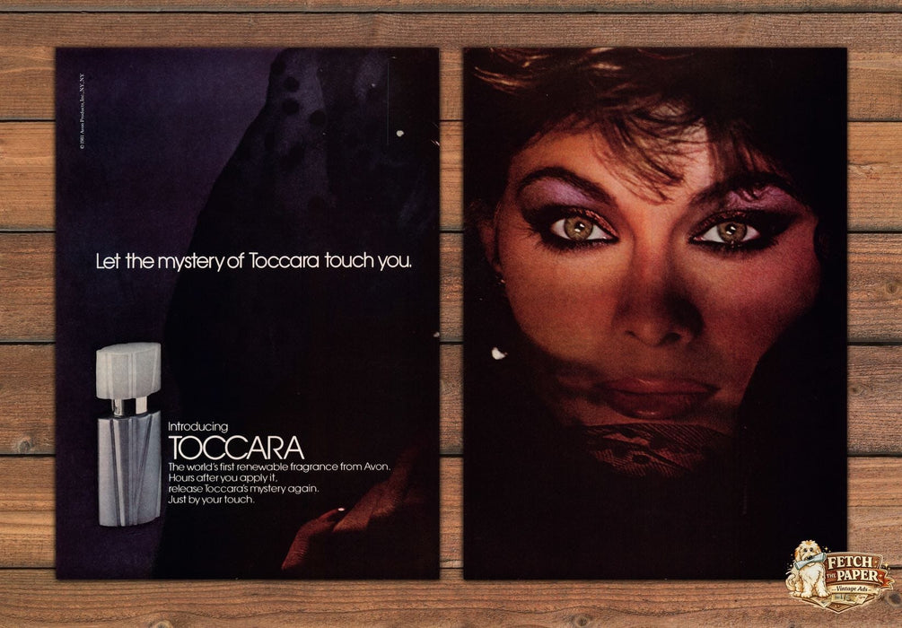 Avon Toccara 1980s Magazine Print Ad 1981 The Mystery
