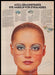 Aziza 1970s Magazine Print Ad 1975 Face Close-up Eye Makeup for Eyeglasses Aziza