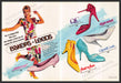 Bakers Leeds 1980s Print Advertisement (2 pg) 1986 Working Woman Office Meeting Fetch-the-Paper