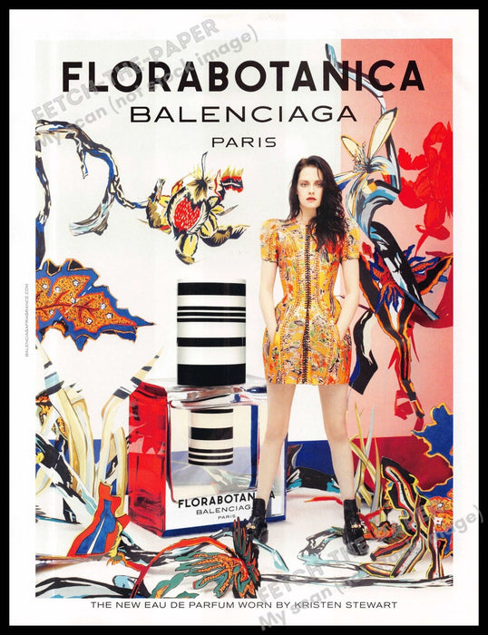Balenciaga 2010s U.K. Magazine Print Ad 2013 Florabotanica (Not the product)