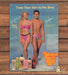 Banana Boat Christy Fichtner Greg Louganis Beach Bikini Print Ad 1989 1980s