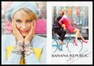 Banana Republic 2010s Print Ad (2 page) 2013 Legs Heels Bicycle Snowy Skirt