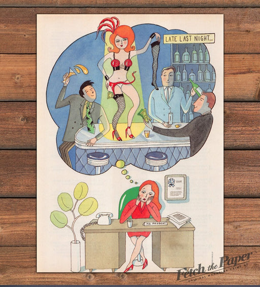 Barbara Samuels "Guilty Secrets" Cabaret Magazine Illustration 1995 1990s