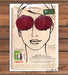 Be fine Food Skin Care Lip Serum Beets Face Sketch Print Ad 2007 2000s