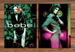 bebe Floral Dress Tweed Suit 1 Page (Front/Back) Print Ad 1997 1990s