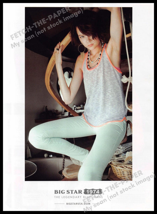 Big Star Blue Jeans 1974 2010s Magazine Print Ad 2013 Teen Art Studio