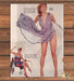 Blondes Jungle Purple Dress Smiling Long Legs Fashion Magazine Photo 1981 1980s