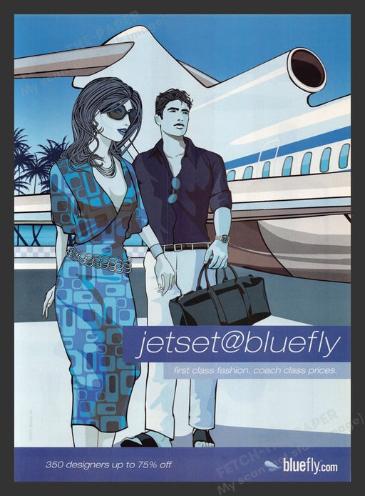 Bluefly Clothing 2000s Print Advertisement Ad 2001