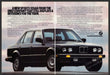 BMW 325i Car 1980s Print Advertisement (2 Page) Ad 1987 Sports Sedan Fetch-the-Paper