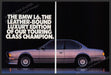 BMW L6 Car Luxury Edition Touring 1980s Print Advertisement (2 Page) Ad 1987 Fetch-the-Paper