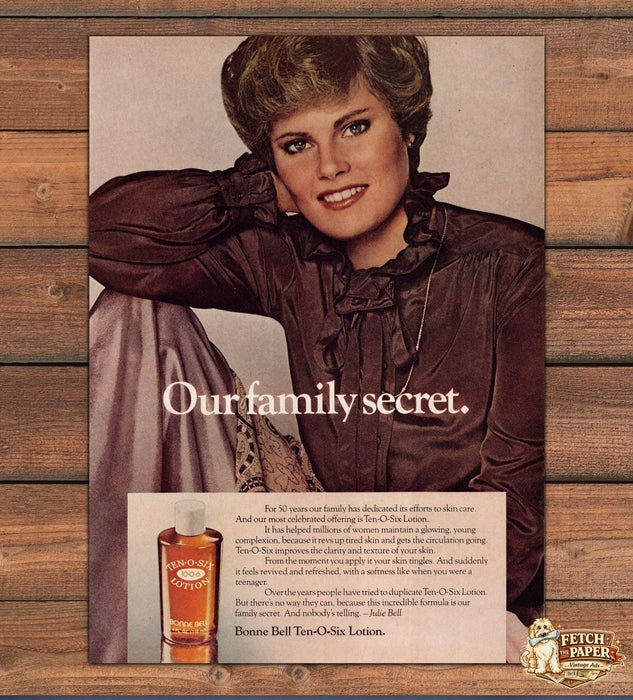 Bonne Bell Ten-O-Six Lotion 1970s Print Ad 1979